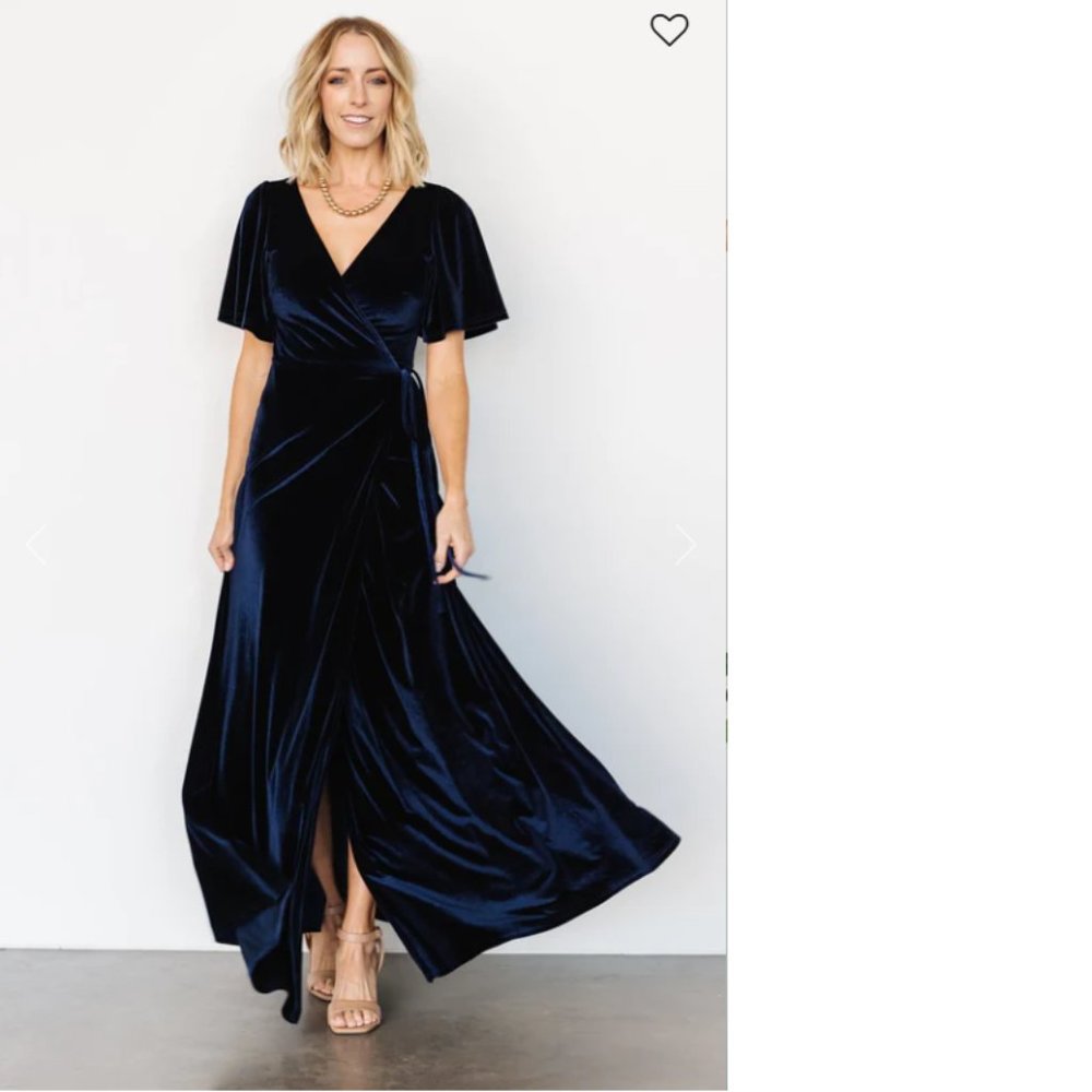Baltic Born Meghan Wrap Dress - Navy - XS